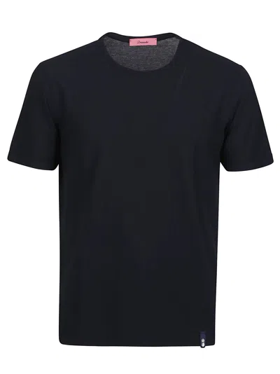 Drumohr T-shirt In Blu Scuro