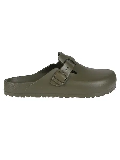 Birkenstock Boston Eva Mules In Green