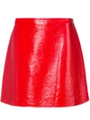 COURRÈGES side zip mini skirt,417J0721812243813