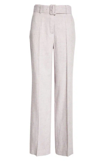 Dries Van Noten Pulla Belted Straight-leg Pants In Lilac