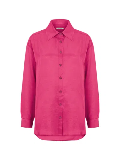 Nocturne Flowy Oversized Shirt In Pink