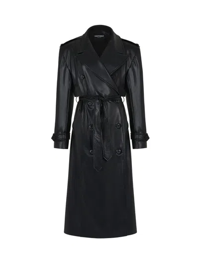 Nocturne Oversized Trench In Black