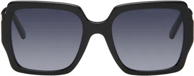 Marc Jacobs Logo Square Sunglasses In Black