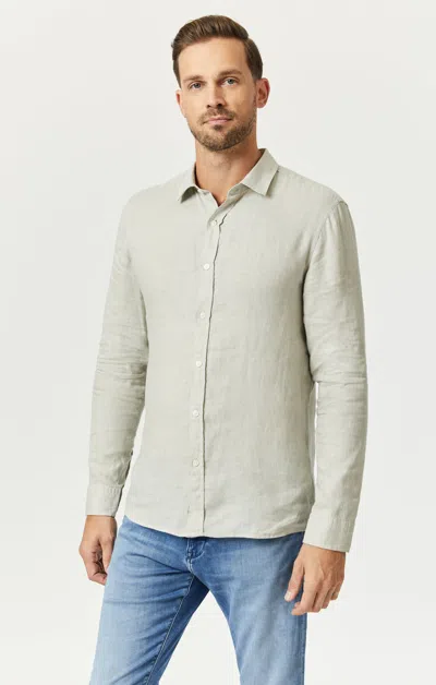 Mavi Linen Button-up Shirt In Moonstruck In Beige