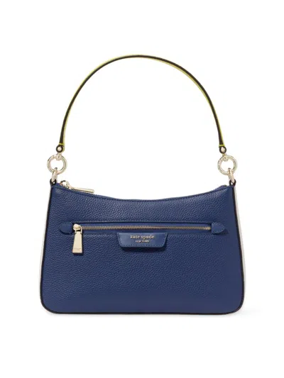 Kate Spade New York Hudson Colour Blocked Pebbled Leather Convertible Crossbody In Outer Space