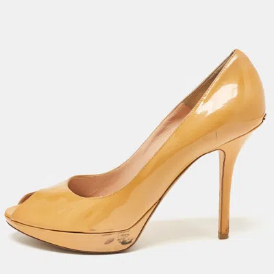 Pre-owned Dior Pumps Size 41 In Yellow
