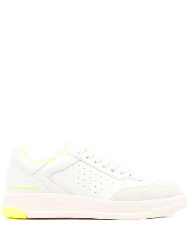 GHŌUD panelled leather sneakers - Neutrals