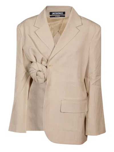 Jacquemus La Veste Baccala In Beige