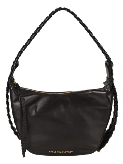 Stella Mccartney Medium Zip Shoulder Bag In Black