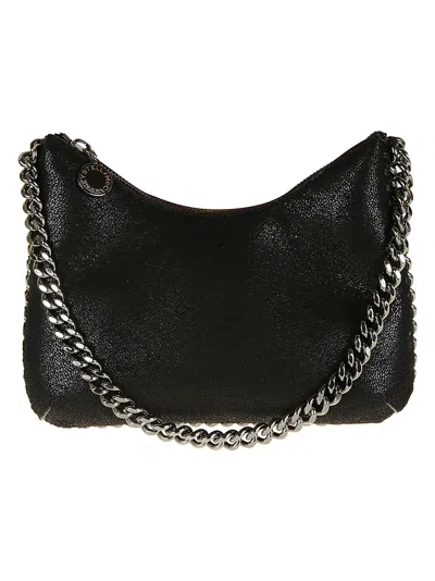 Stella Mccartney Falabella Zip Mini Shoulder Bag In Black