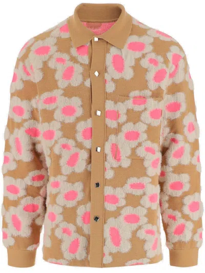 Jacquemus Floral Patterned Long-sleeved Shirt In Multicolor