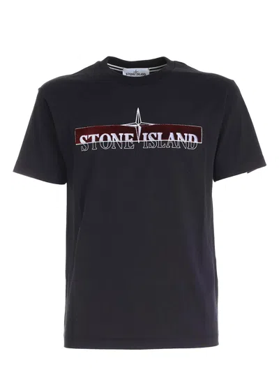 Stone Island T-shirt In Nero