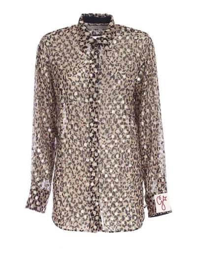 Golden Goose Batilda Boyfriend Shirt In Fantasia