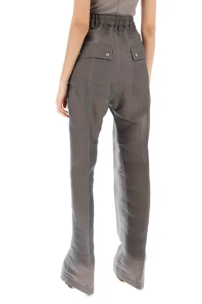 Rick Owens Pantaloni Geth Belas In Organza In Grey