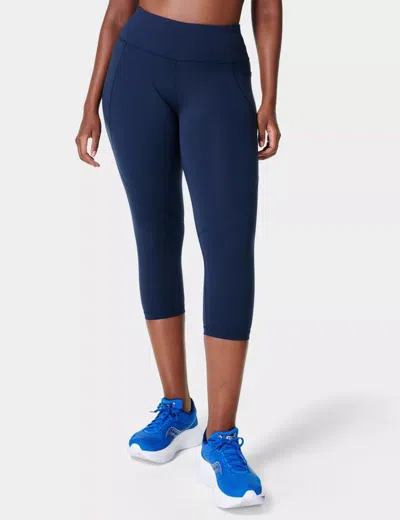 Sweaty Betty Power Cropped Gym Leggings In Blue