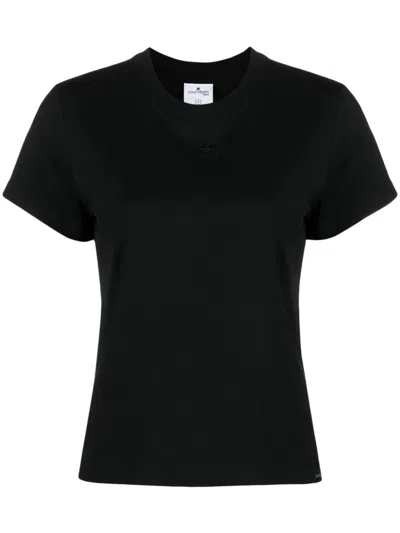 Courrèges Ac Stone Destroyed T-shirt In Black