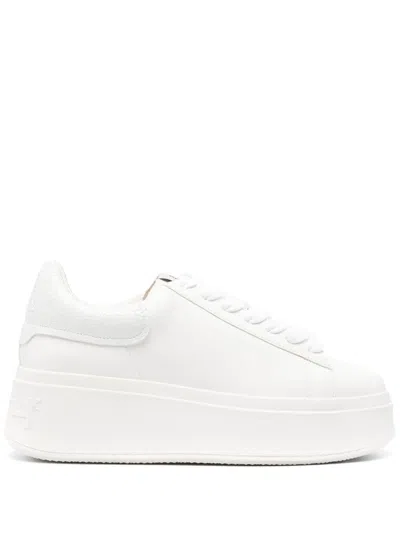 Ash Moby Be Kind Platform Sneakers In White