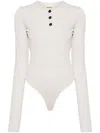 Khaite Janelle Slinky Bodysuit In White