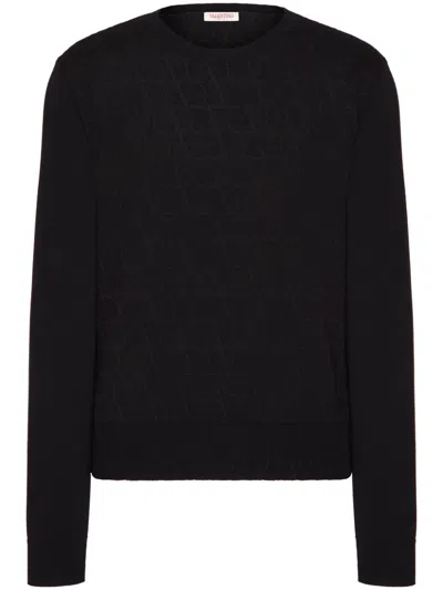 Valentino Toile Iconographe Sweater In Black