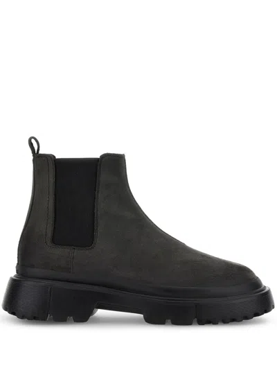 Hogan Chelsea Ankle Boot Anthracite In Gray