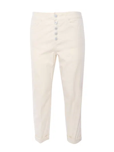 Dondup Cream-colored Jeans In White