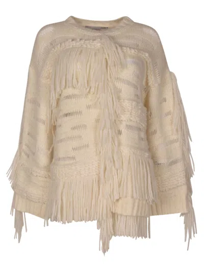 Stella Mccartney Ary Alpaca Texture Knit Sweater In Natural