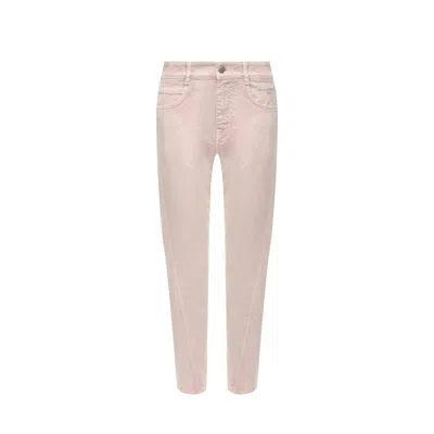 Stella Mccartney Cropped Denim Jeans In Pink