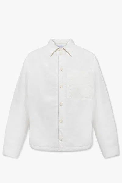 Bottega Veneta Padded Nylon Jacket In White