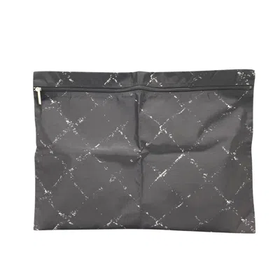 Pre-owned Chanel Travel Line Black Synthetic Clutch Bag ()