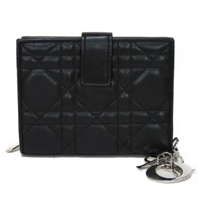 Dior Black Leather Wallet  ()