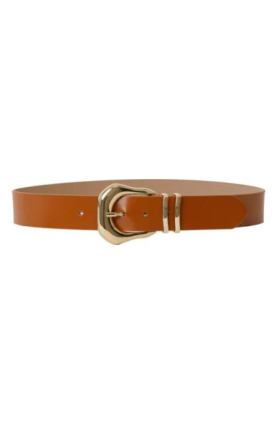B-low The Belt Koda Mod Leather Belt In Brown/gold