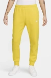 Nike Men's  Sportswear Club Fleece Jogger Pants In Yellow