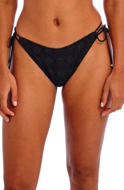 Freya Nomad Nights Side Tie Bikini Bottom In Black