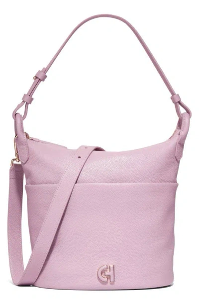 Cole Haan Essential Soft Medium Leather Bucket Bag In Mauve