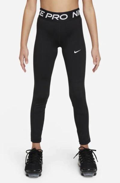 Nike Kids' Women's  Pro Leak Protection: Period Girls' Dri-fit Leggings In Black