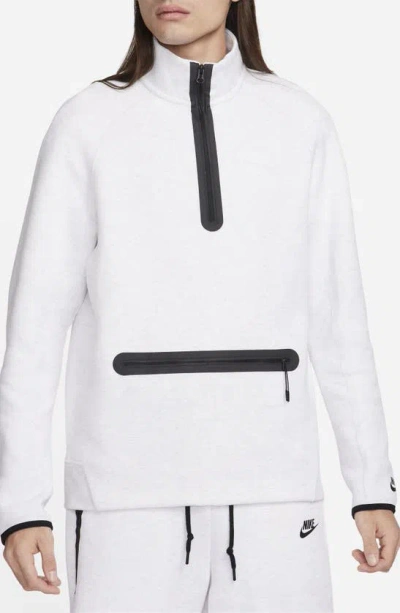 Nike Men's  Sportswear Tech Fleece 1/2-zip Sweatshirt In Brown