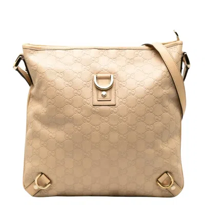 Gucci Abbey Beige Canvas Shoulder Bag ()