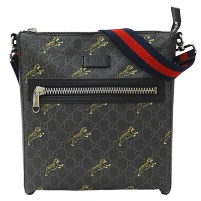 Gucci Gg Supreme Black Canvas Shopper Bag ()