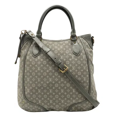 Pre-owned Louis Vuitton Angèle Grey Canvas Shoulder Bag ()