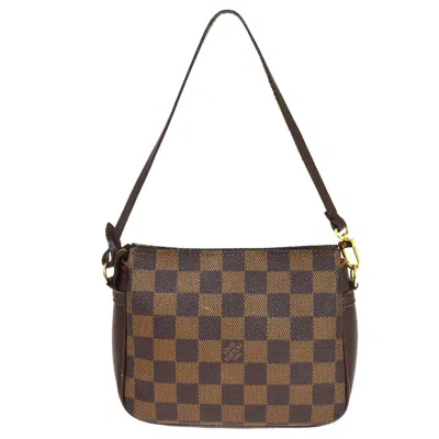Pre-owned Louis Vuitton Trousse Makeup Brown Canvas Clutch Bag ()