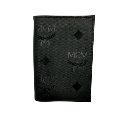 Mcm Canvas Wallet () In Black