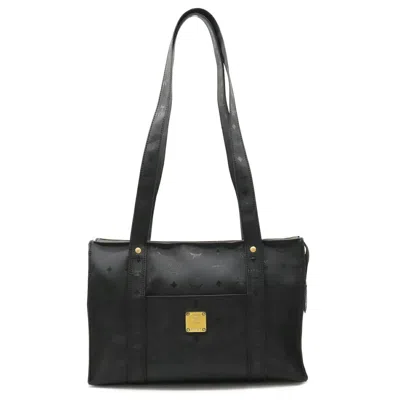 Mcm Visetos Black Canvas Shoulder Bag ()
