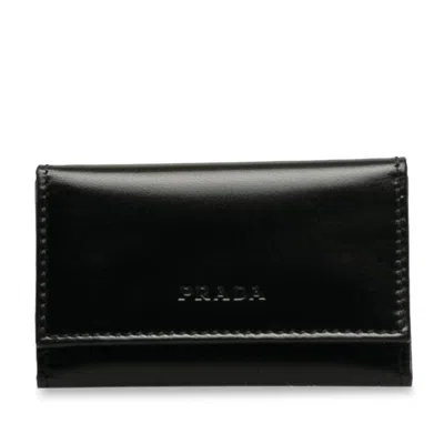 Prada Black Leather Wallet  ()