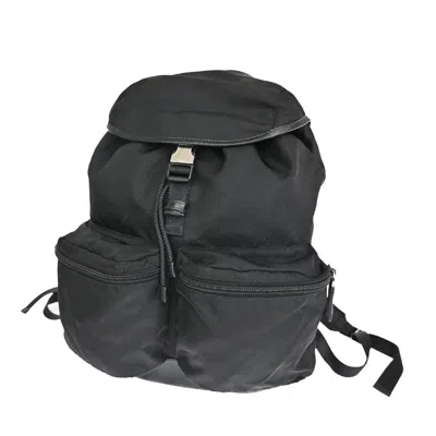 Prada Re-nylon Black Synthetic Backpack Bag () In Gray