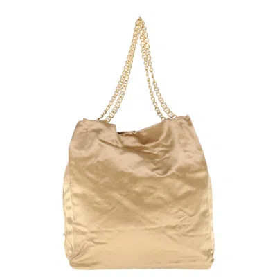 Prada Tessuto Gold Synthetic Shoulder Bag ()