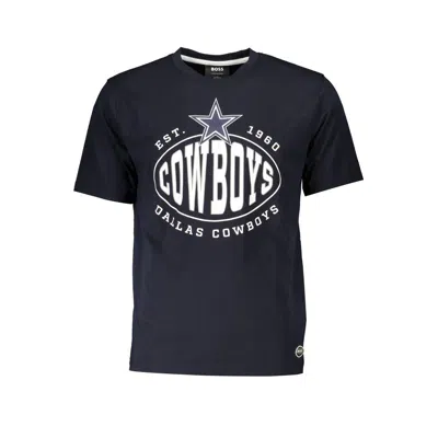 Hugo Boss Cotton Men's T-shirt In Blue