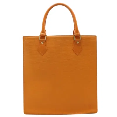 Pre-owned Louis Vuitton Sac Plat Leather Tote Bag () In Orange