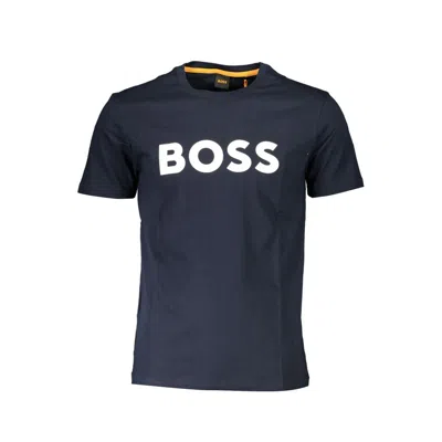 Hugo Boss Cotton Men's T-shirt In Blue