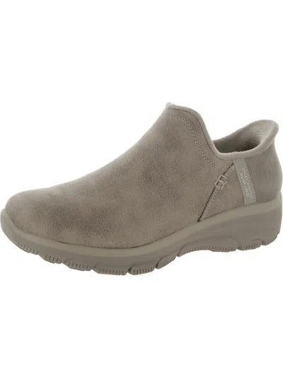 Skechers Easy Going-modern Hour Womens Laceless Slip On Ankle Boots In Grey