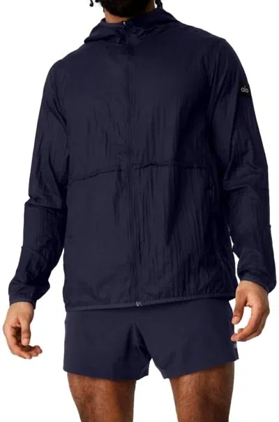 Alo Yoga Repeat Running Jacket In True Navy In Blue